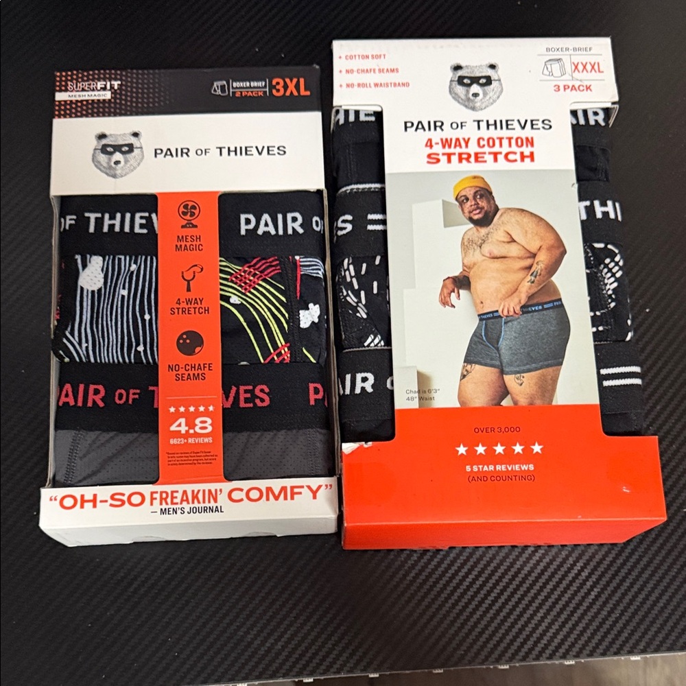 Pair of Thieves Men's Black Boxer Briefs 3-Pack